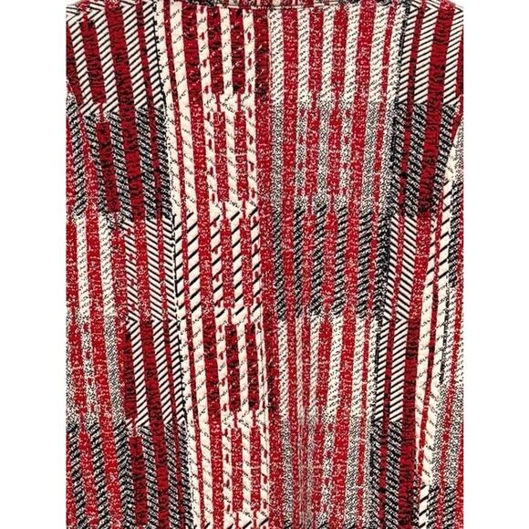 Cabi Red Plaid Blazer Jacket Womens M #6028 Button Front Classic Anchors Preppy - Picture 8 of 10